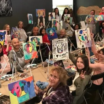 a group of people posing for the camera