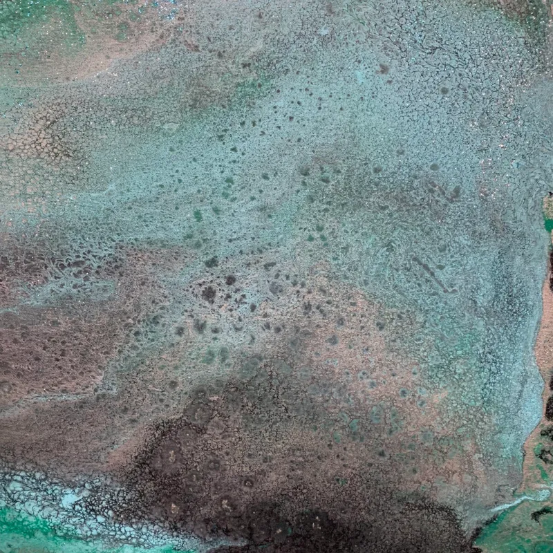 a close up of a rock