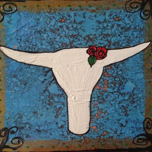 a close up of a painted wall