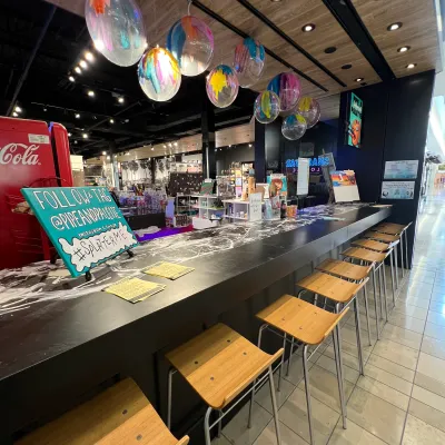 a stack of flyers on a table